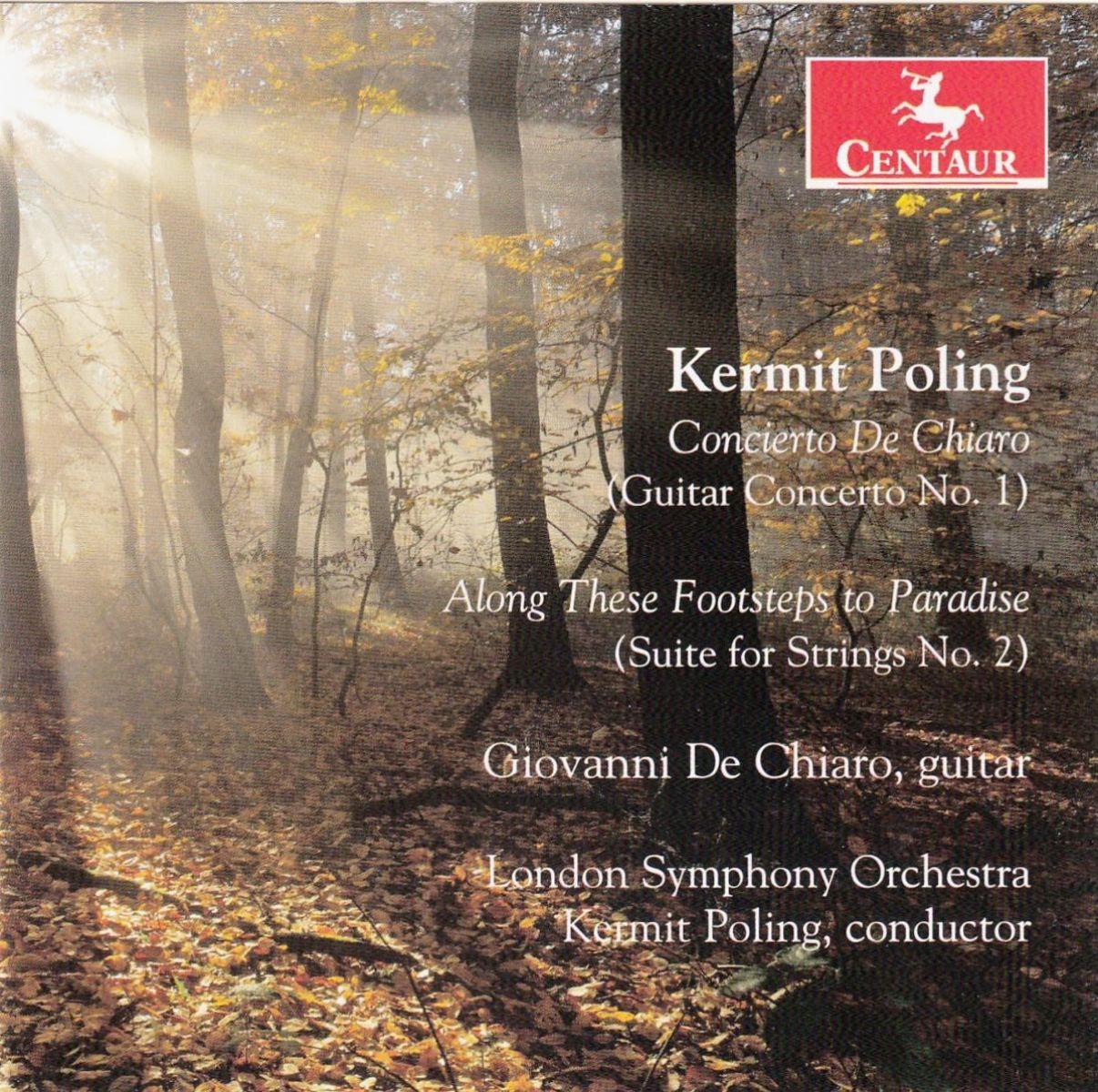 Afbeelding van Giovanni De Chiaro, London Symphony Orchestra Conductor Kermit Poling - Concierto De Chiaro (Guitar Concerto No. 1) | Along These Footsteps To Paradise (Suite For Strings No. 2)