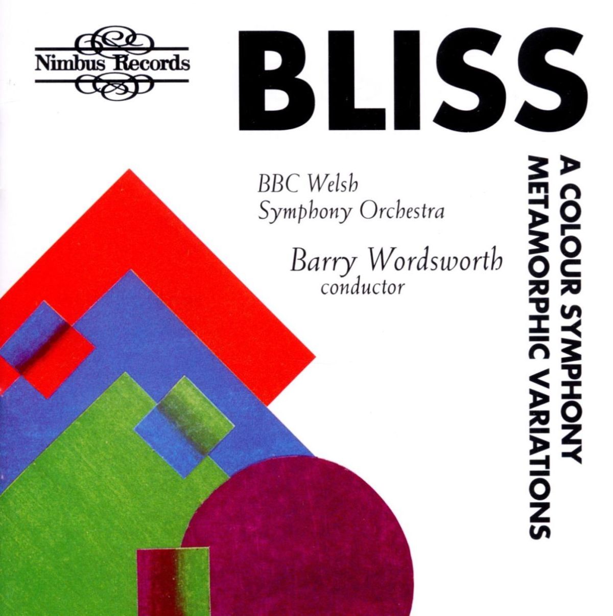Afbeelding van BBC Welsh Symphony Orchestra - Bliss: A Colour Symphony, Metamorphic Variations
