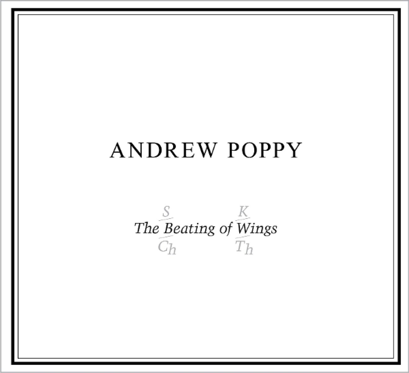 Andrew Poppy - The Beating Of Wings
