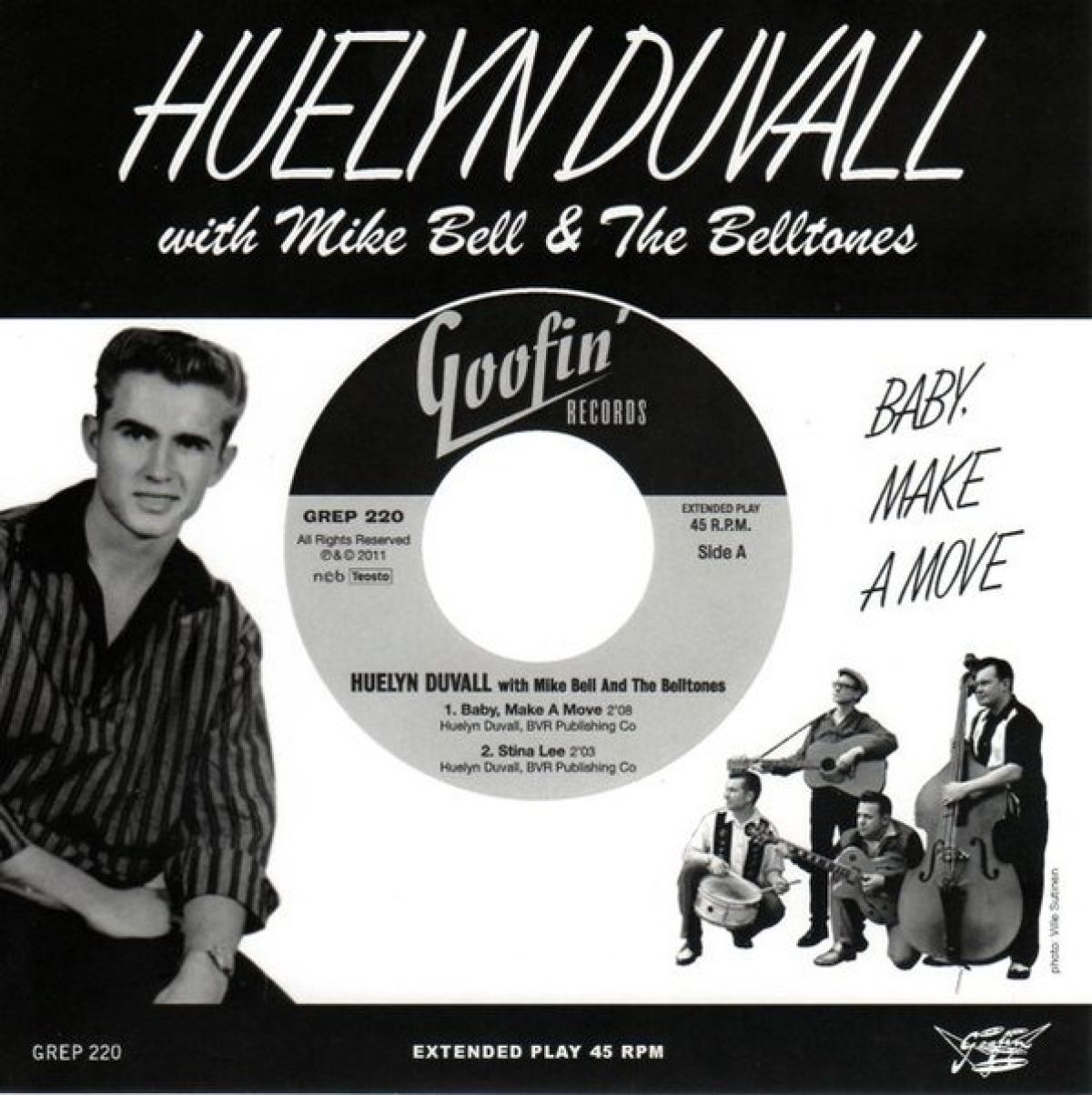 Afbeelding van Huelyn Duvall With Mike Bell & The Belltones - Baby, Make A Move