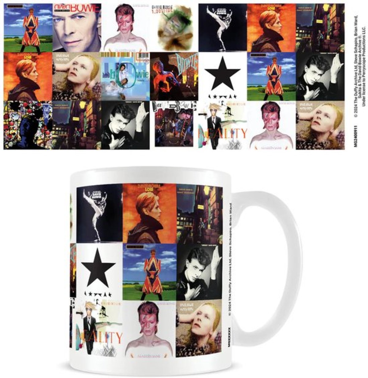 Afbeelding van David Bowie Albums Collage - Mug