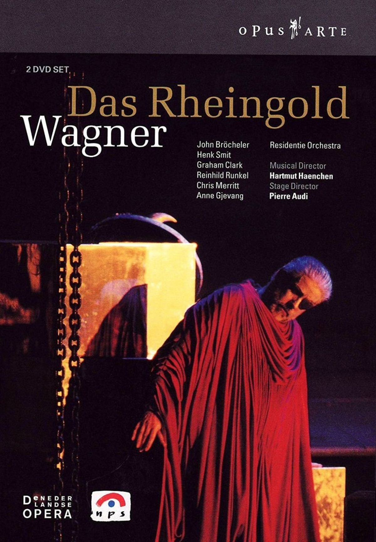 Afbeelding van John Bröcheler, Henk Smit, Graham Clark, Ressidentie Orchestra - Wagner: Das Rheingold