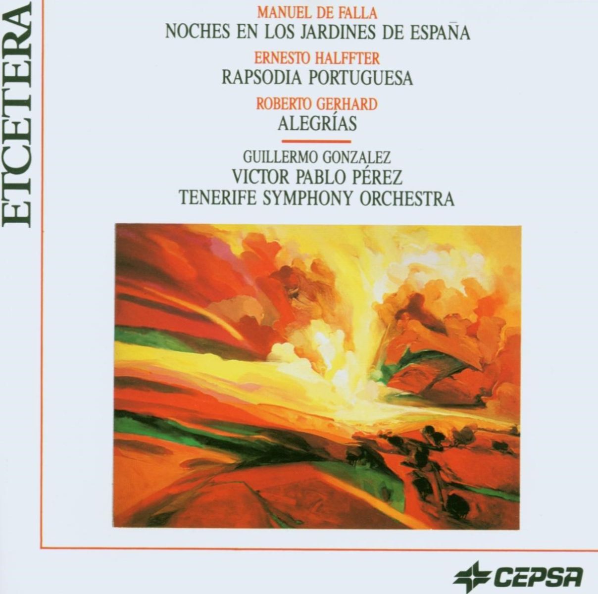 Afbeelding van Guillermo Gonzalez, Tenerife Symphony Ochestra - Gerhard | De Falla | Halffter