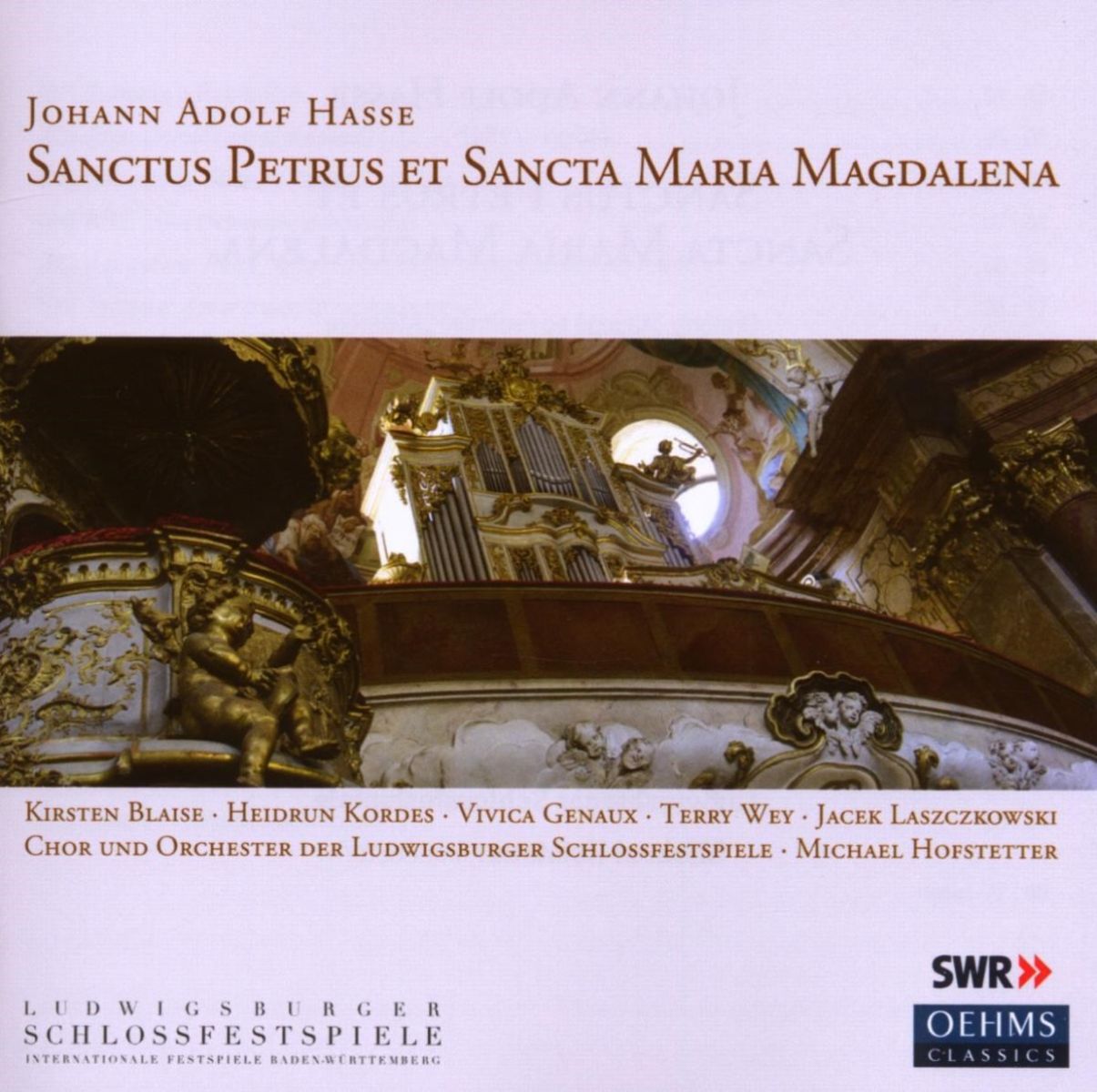 Afbeelding van Ludwigsburger Schlossfestspiele Chor Und Orchester, Michael Hofstetter - Hasse: Sanctus Petrus Et Sancta Maria Magdalena