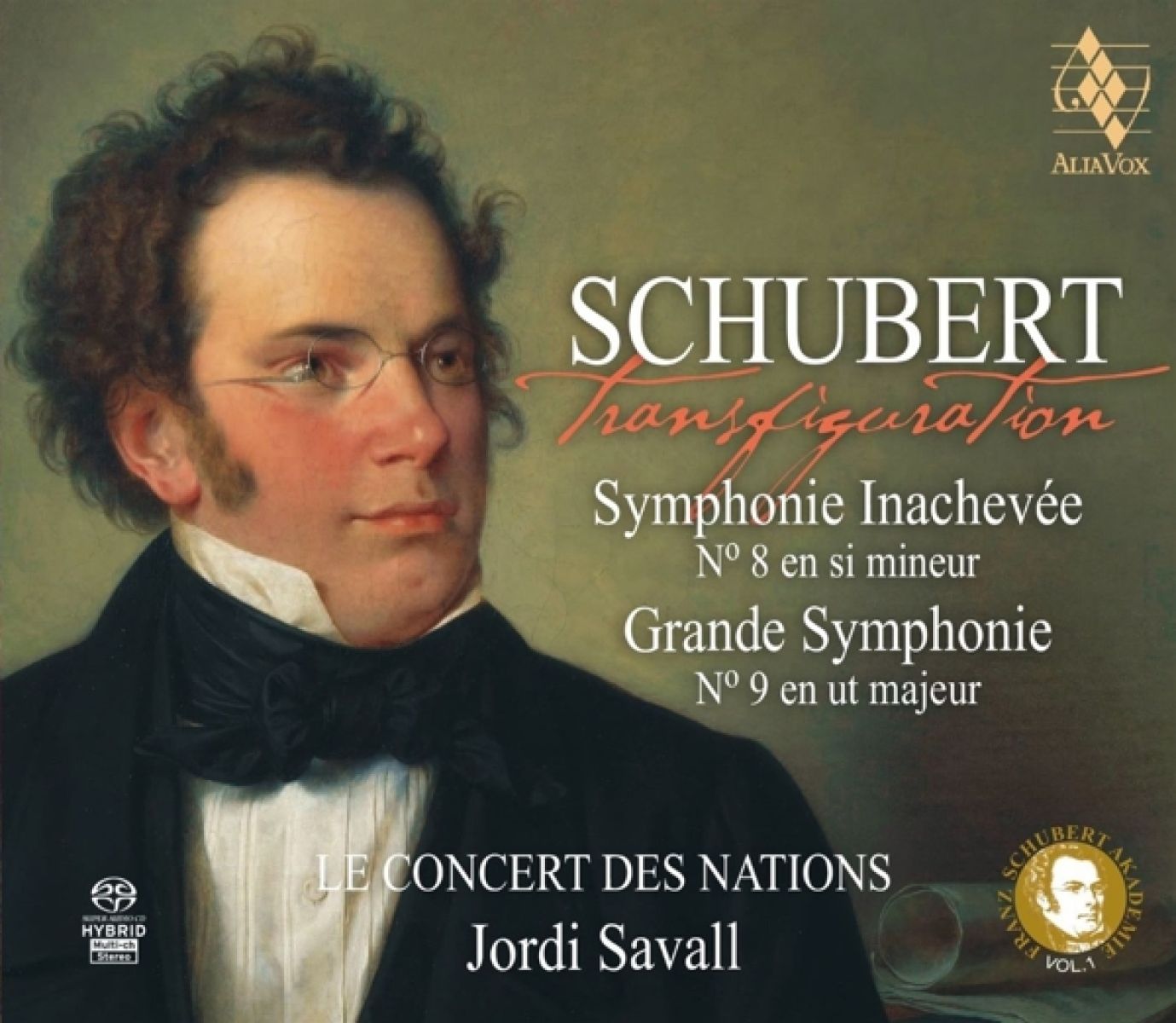 Afbeelding van Jordi Savall, Le Concert Des Nations - Transfiguration Schubert: Symphonies Nos. 8 and 9