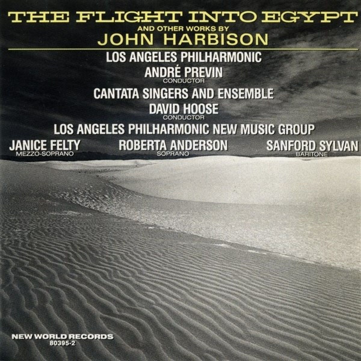 Afbeelding van Cantata Singers And Ensemble, Los Angeleas Philharmonic, André Previn - Harbison: The Flight Into Egypt ·The Natural World · Double Brass Concerto