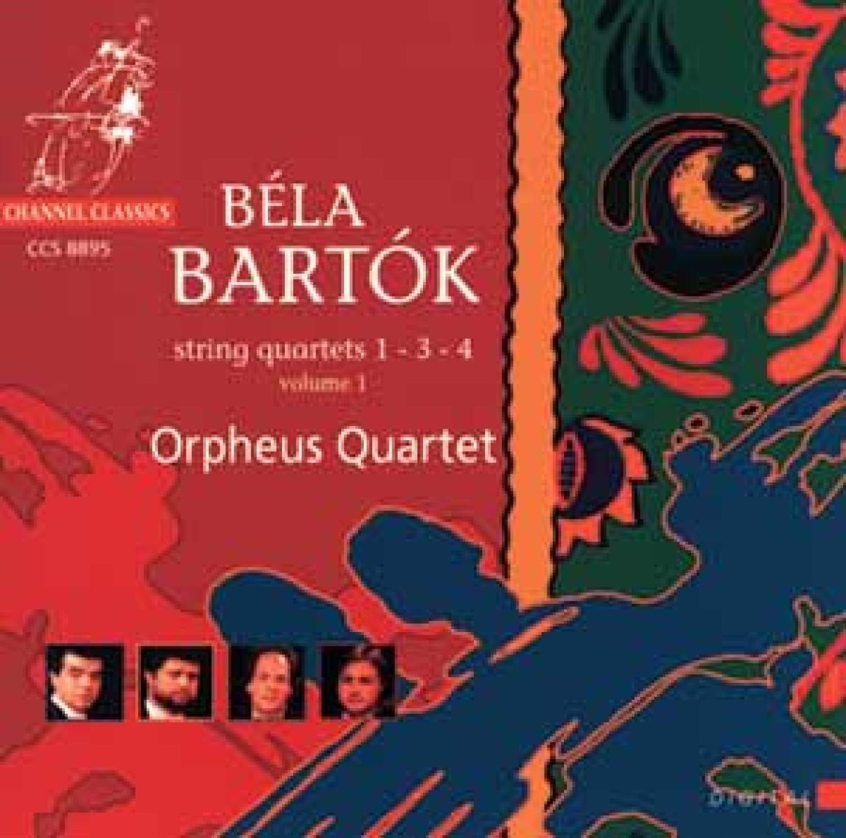 Orpheus Quartet - Bartók: String Quartets 1, 3&4 Vol 1