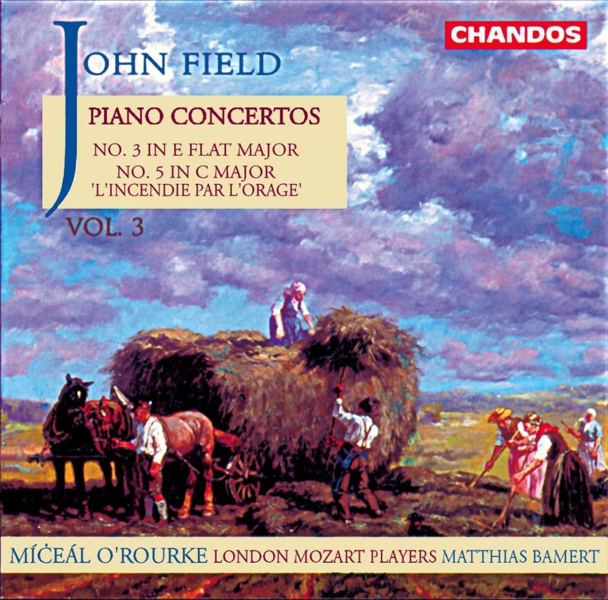 Afbeelding van Miceál O'Rourke, London Mozart Players, Matthias Bamert - Field: Piano Concertos Nos. 3 & 5