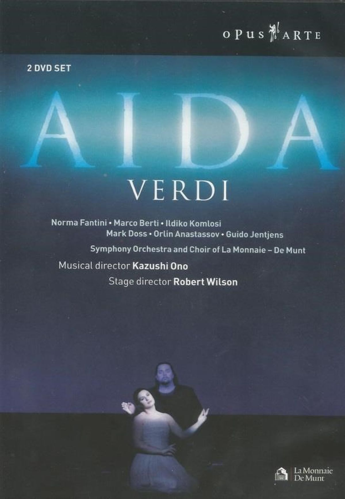 Afbeelding van Norma Fantini, Marco Berti, Ildiko Komlosi, Symphony Orchestra La Monnaie-De Munt - Verdi: Aida
