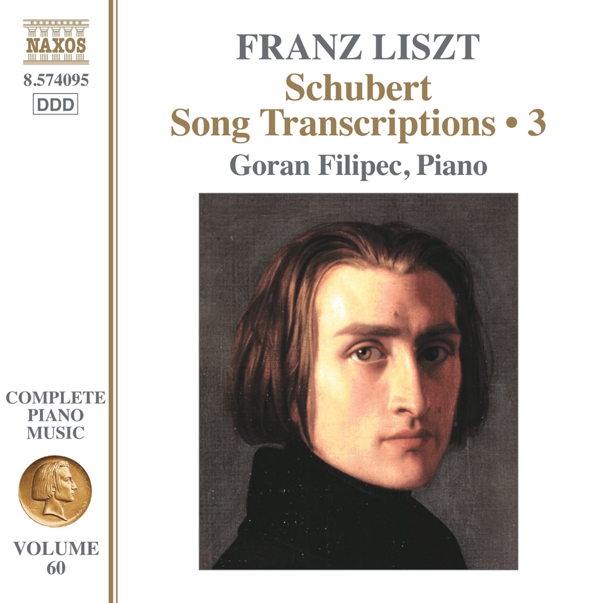 Afbeelding van Goran Filipec - Liszt: Complete Piano Music, Vol. 60 - Schubert Song Trancriptions Vol.3