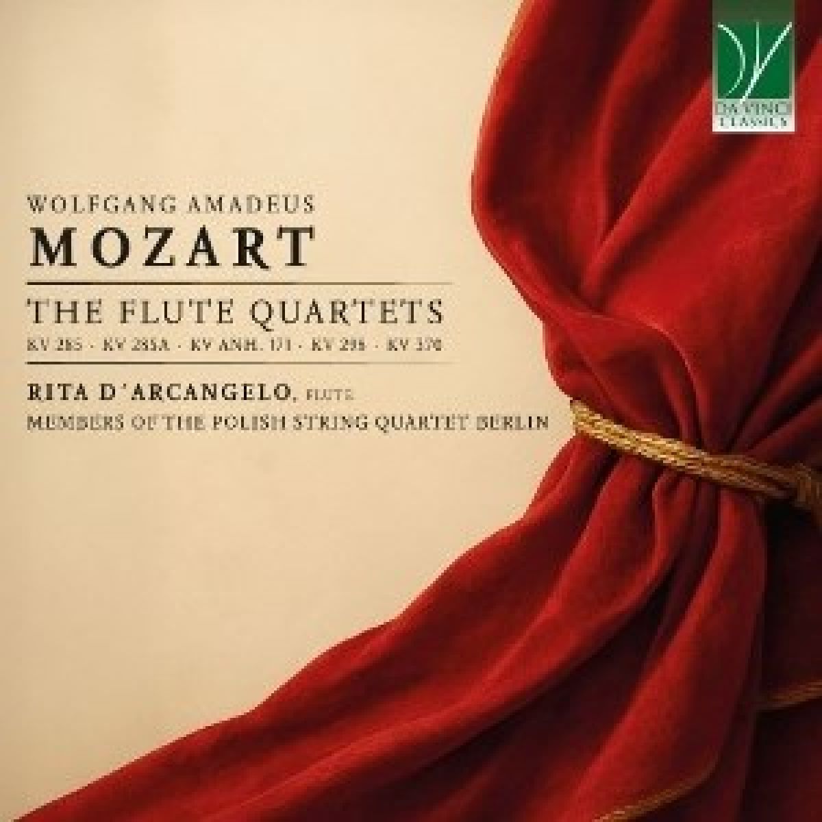 Afbeelding van Rita Arcangelo & Members Of The Polish String Quartet Berlin - Mozart: The Flute Quartets