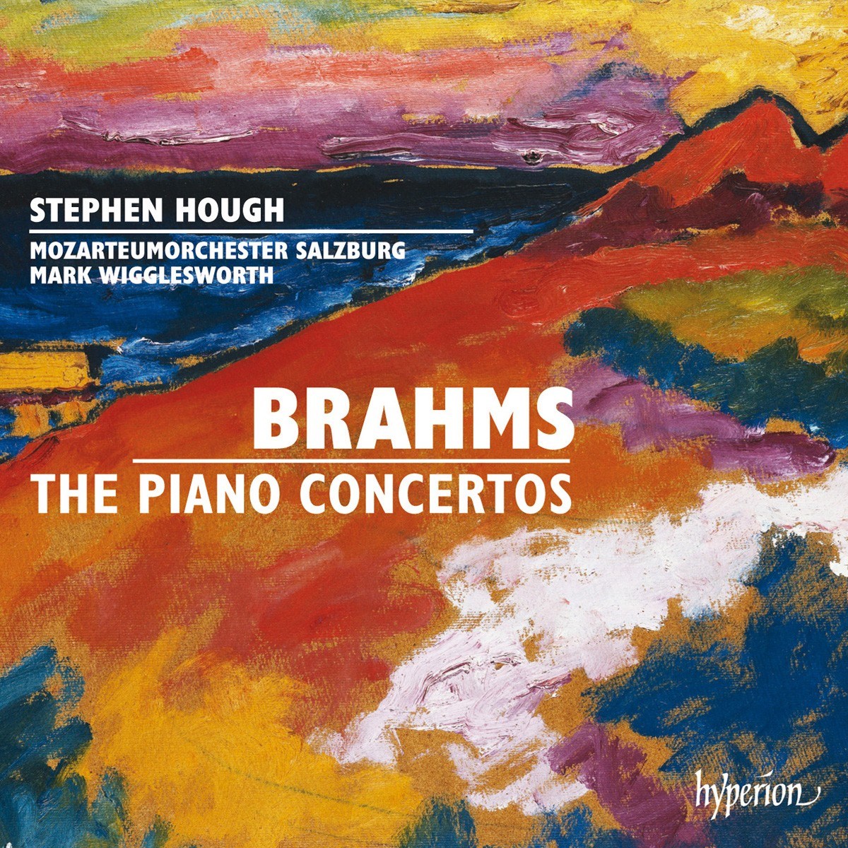 Afbeelding van Stephen Hough, Das Mozarteum Orchester Salzburg, Mark Wigglesworth - Brahms: The Piano Concertos
