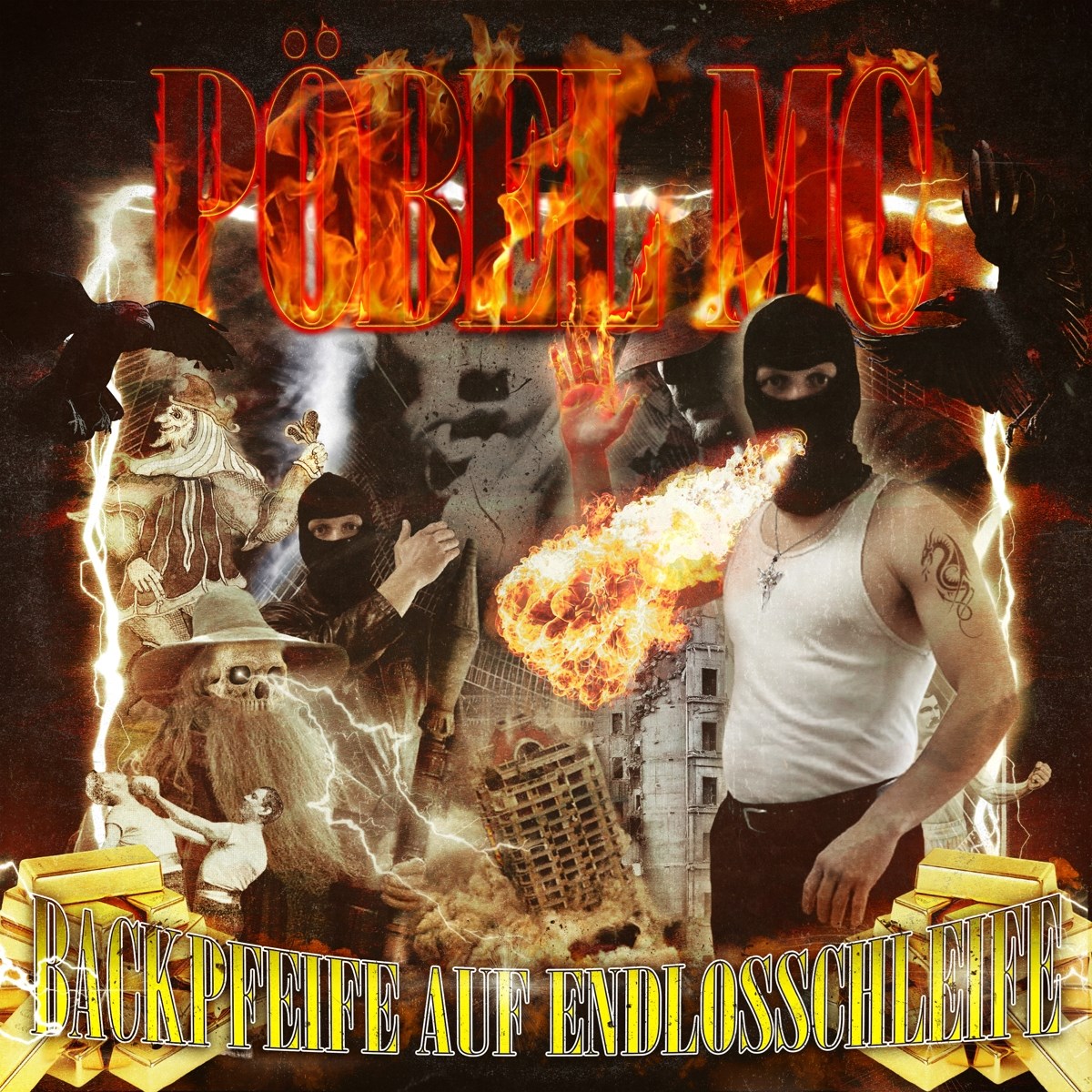 Afbeelding van Pöbel MC - Backpfeife auf Endlosschleife 12" Vinyl EP inkl. Stress & Raugln EP