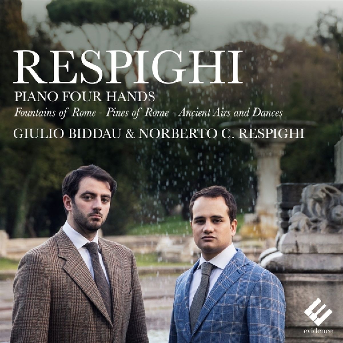 Afbeelding van Giulio Biddau, Norberto Cordisco Respighi - Piano Four Hands - Fountains Of Rome - Pines Of Rome - Ancient Airs And Dances
