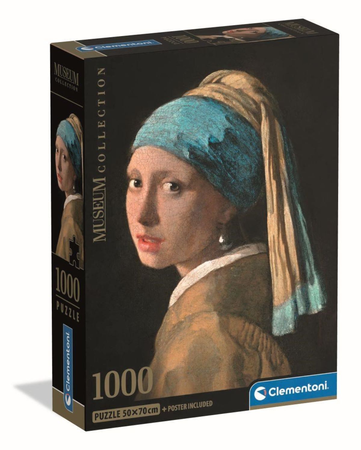 Afbeelding van Museum Collection - Vermeer - Girl With The Pearl Earring (Compact Box 1000 stukjes)