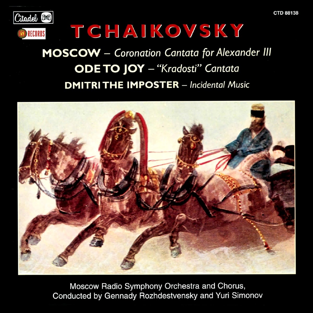Afbeelding van Moscow Radio Symphony Orchestra - Tchaikoovsky: Moscow | Ode To Joy | Dmitri The Imposter
