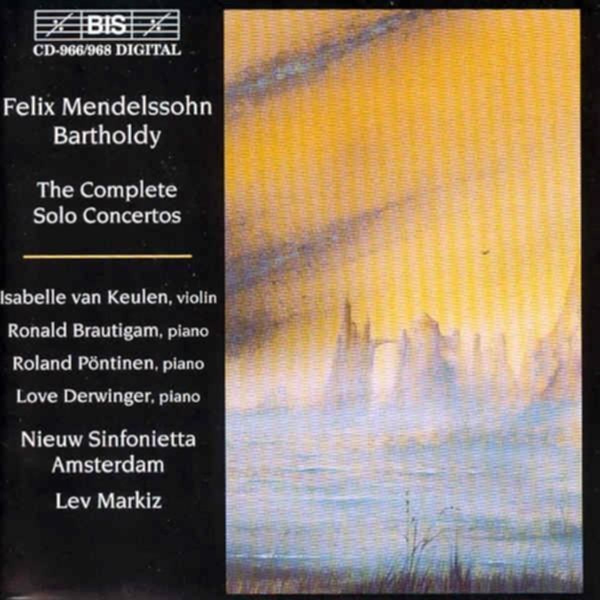 Afbeelding van Roland Pöntinen, Love Derwinger, Nieuw Sinfonietta Amsterdam - Mendelssohn: The Complete Solo Concertos