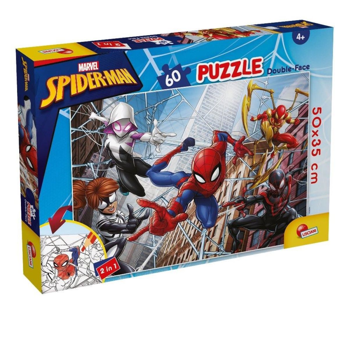 Afbeelding van Marvel Spiderman - Puzzel Kleurplaat (60 stukjes) 2