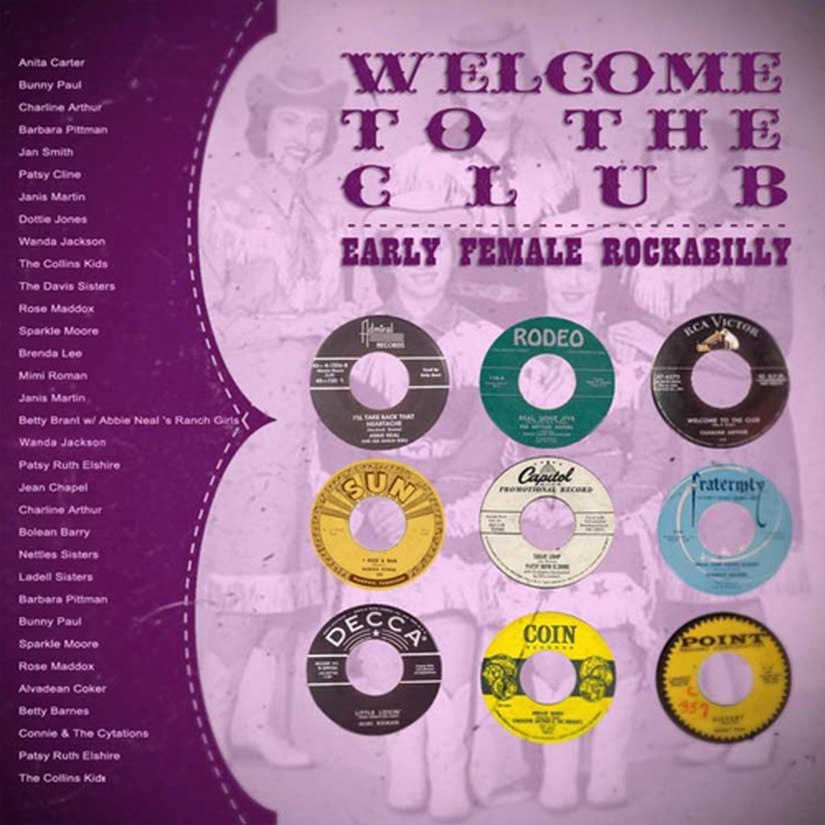 Afbeelding van Various Artists - Welcome To The Club - Early Female Rockabilly