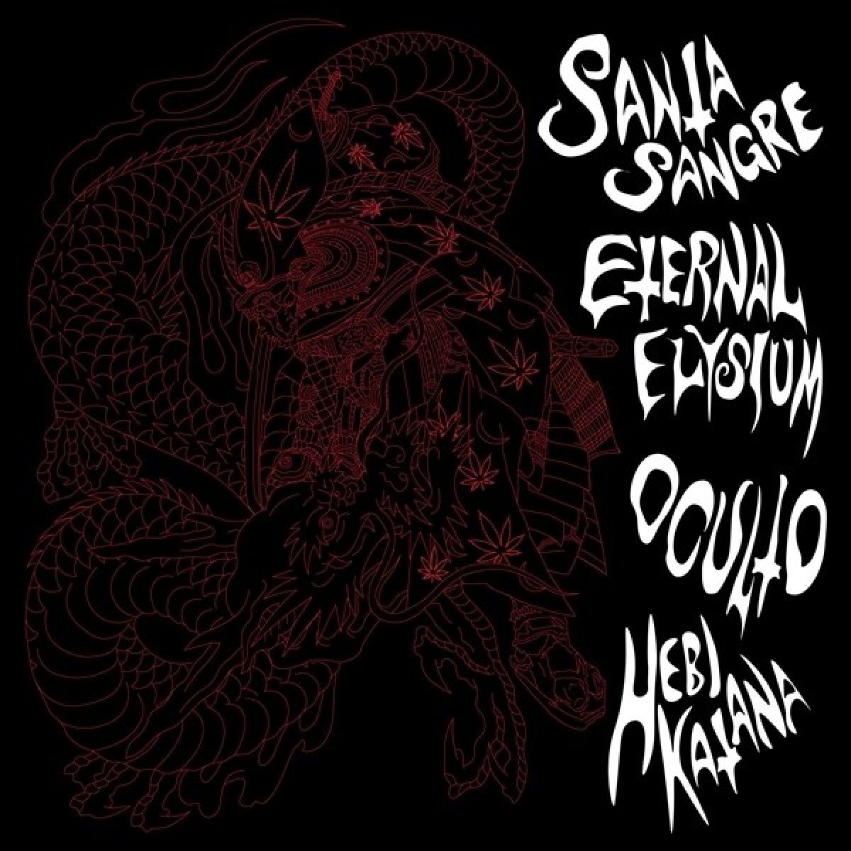 Afbeelding van Santa Sange, Eternal Elysium, Oculto & Hebi Katana - Split
