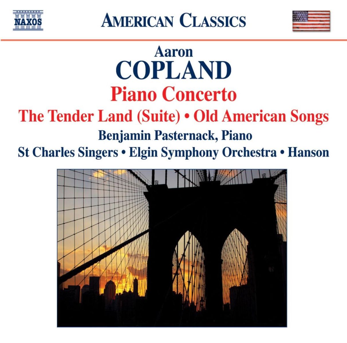 Afbeelding van Benjamin Pasternack, Elgin Symphony Orchestra - Copland & Fine: Piano Concerto