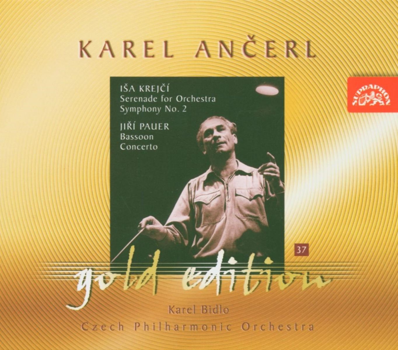 Afbeelding van Czech Philharmonic Orchestra, Karel Ančerl - Ancerl Gold Edition 37. Krejcí: Serenade For Orchestra, Symphony No.2 - Pauer: Bassoon Concerto