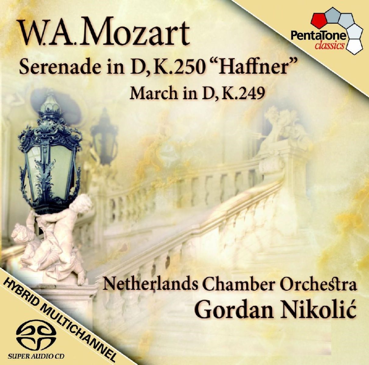 Afbeelding van Netherlands Chamber Orchestra, Gordan Nikolic - Mozart: Serenade In D, KV250"Haffner"