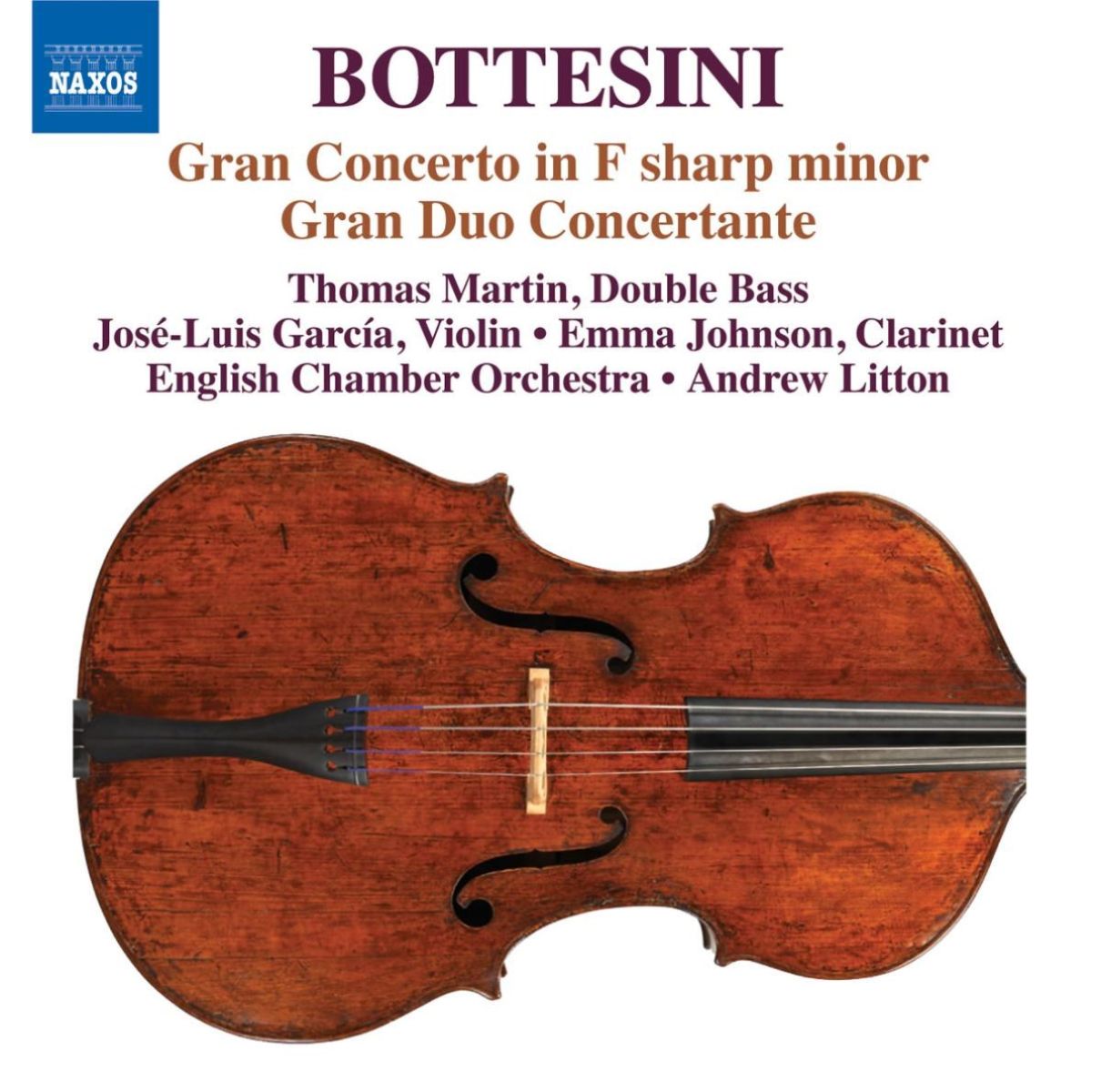Afbeelding van English Chamber Orchestra, Andrew Litton - Bottesini: Grand Concerto