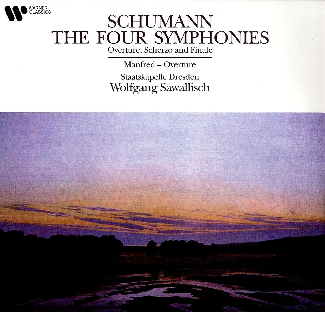 Afbeelding van Staatskapelle Dresden, Wolfgang Sawallisch - Schumann: The Four Symphonies / Overture, Scherzo And Finale / Manfred-Overture