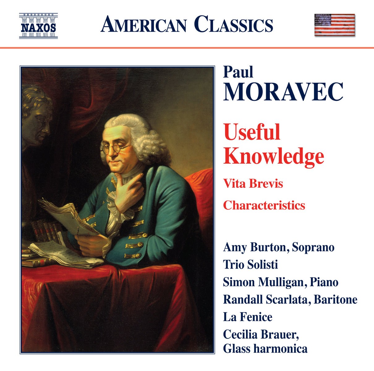 Amy Burton, Trio Solisti, Simon Mulligan, Randall Scarlata, La Fenice, Cecilia Brauer - Moravec: Useful Knowledge | Vita Brevis | Characteristics