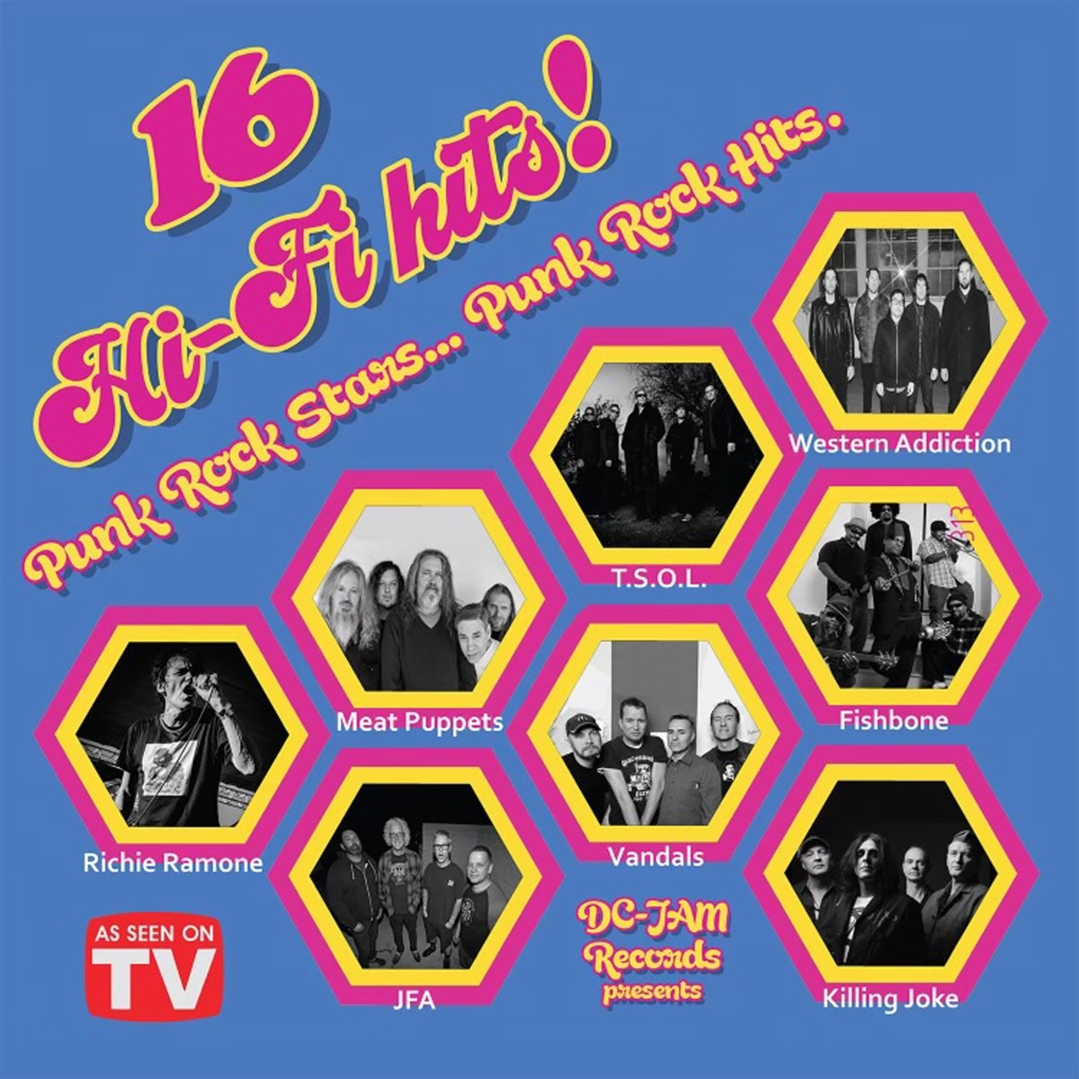 Afbeelding van Various Artists - 16 Hi-Fi Hits! Punk Rock Stars… Punk Rock Hits.