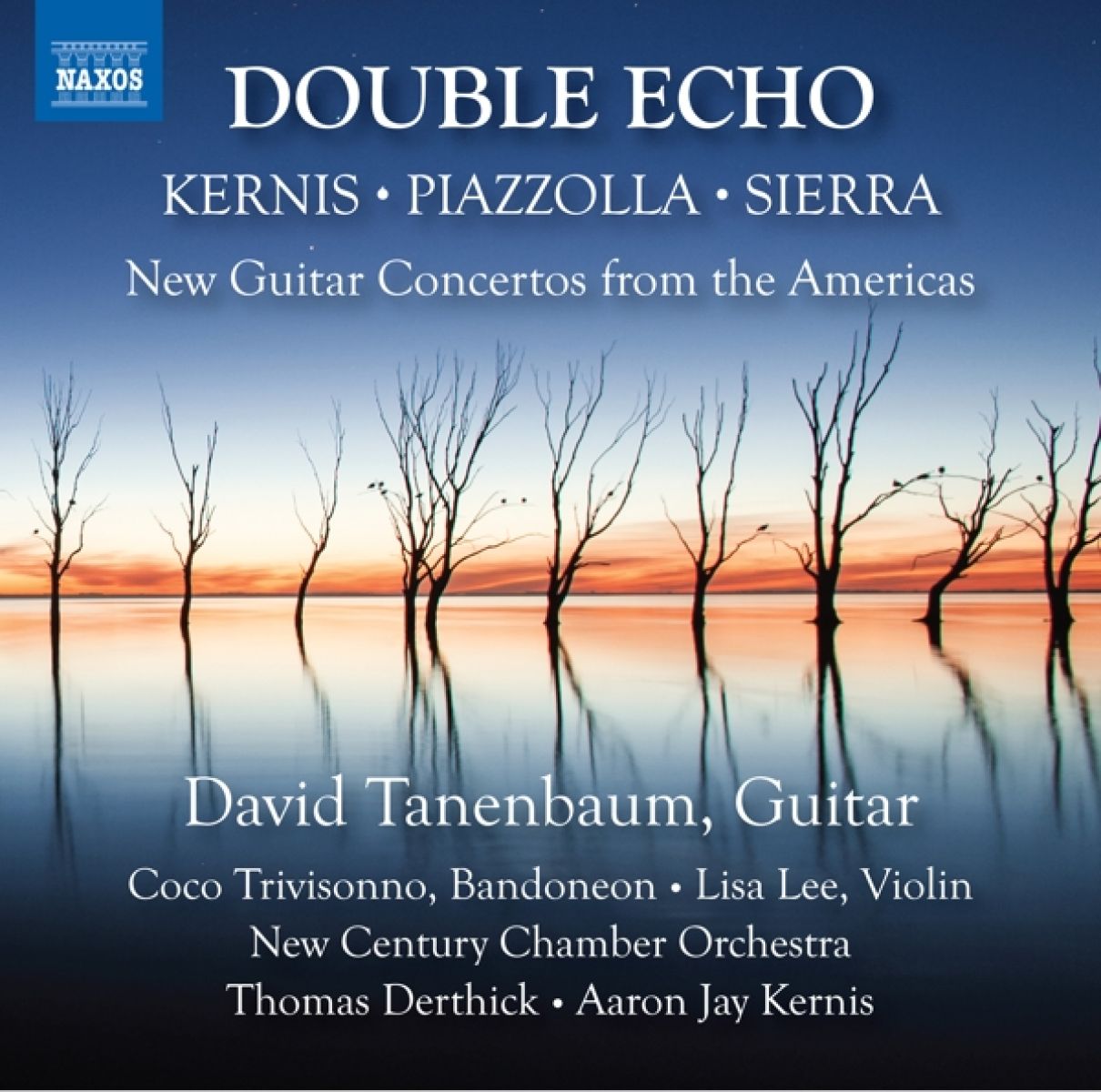 Afbeelding van David Tanenbaum, Jorge Trivisonno, Lisa Lee, The New Century Chamber Orchestra, Thomas Derthick - Double Echo (New Guitar Concertos From The Americas)