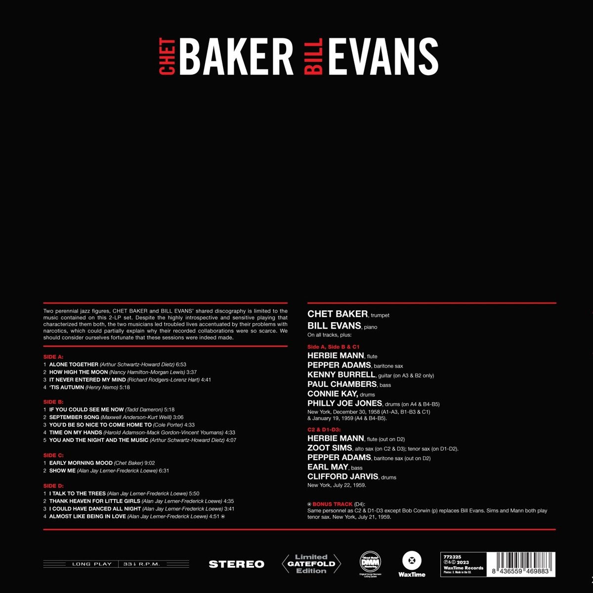 Chet Baker & Bill Evans - Complete Recordings
