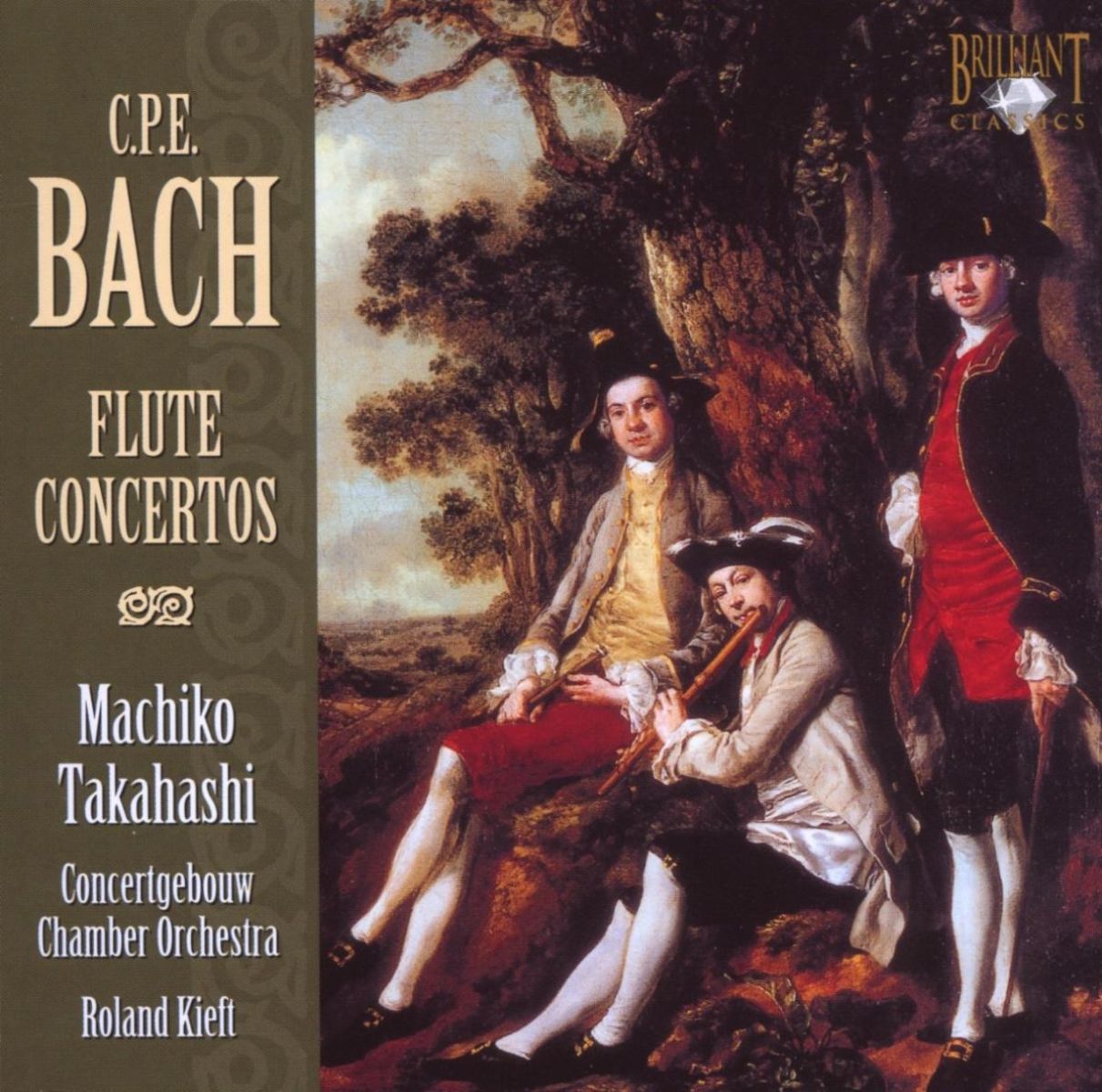 Afbeelding van Machiko Takahashi, Concertgebouw Chamber Orchestra, Roland Kieft - C.P.E. Bach: Flute Concertos