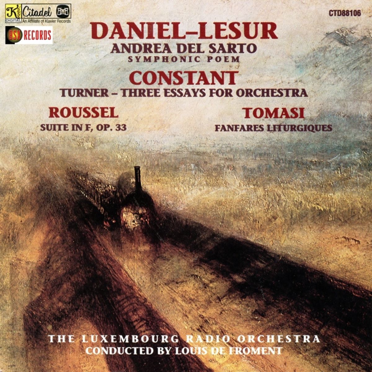 Afbeelding van Jean-Yves Daniel-Lesur - Andrea Del Sarto: A Symphonic Poem