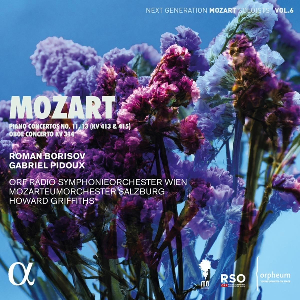 Afbeelding van Roman Borisov, Gabriel Pidoux, Howard Griffiths - Mozart: Piano Concertos No. 11, 13 (Kv 413 & 415) & Hobo KV314