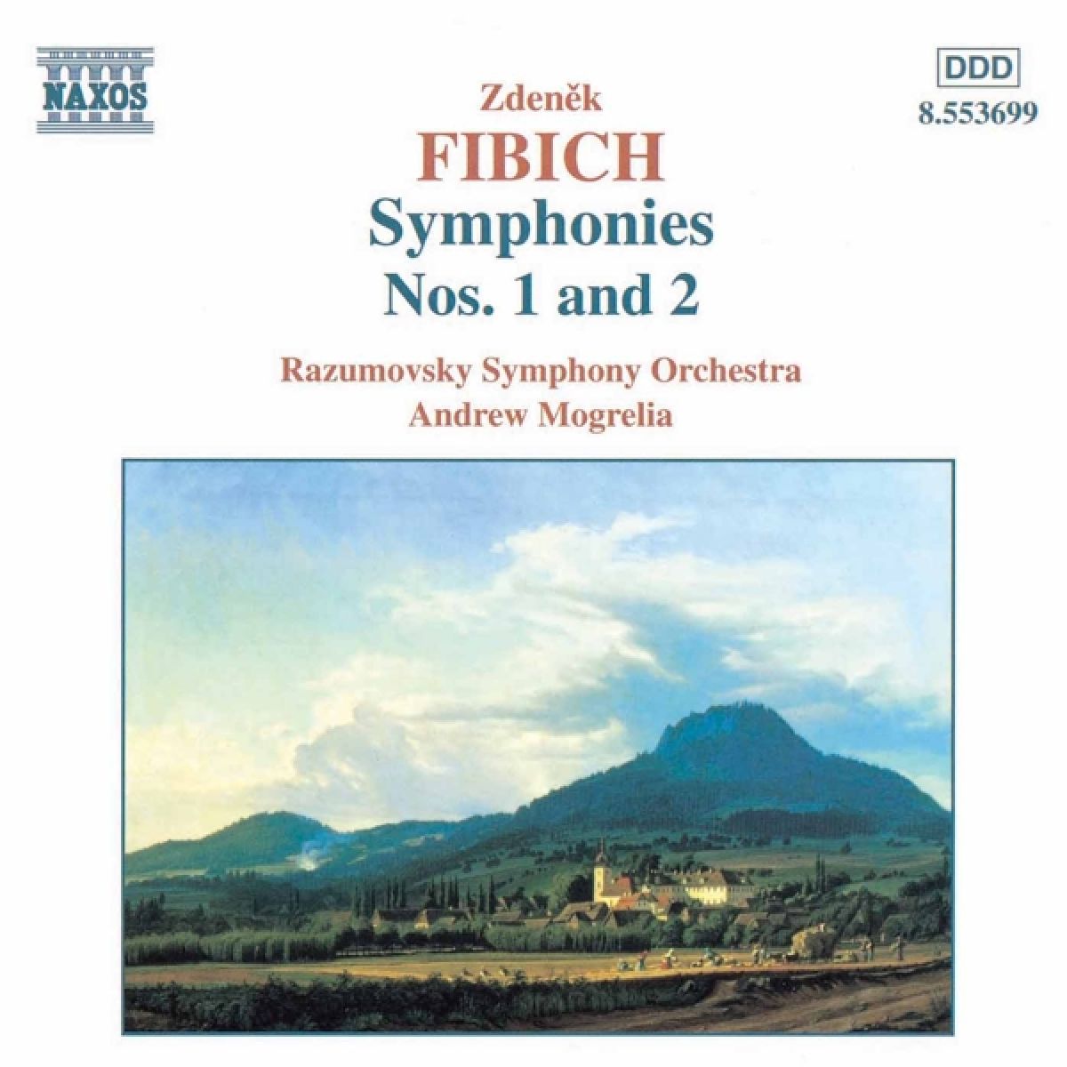 Afbeelding van Razumovsky Symphony Orchestra, Andrew Mogrelia - Fibich: Symphonies Nos. 1&2