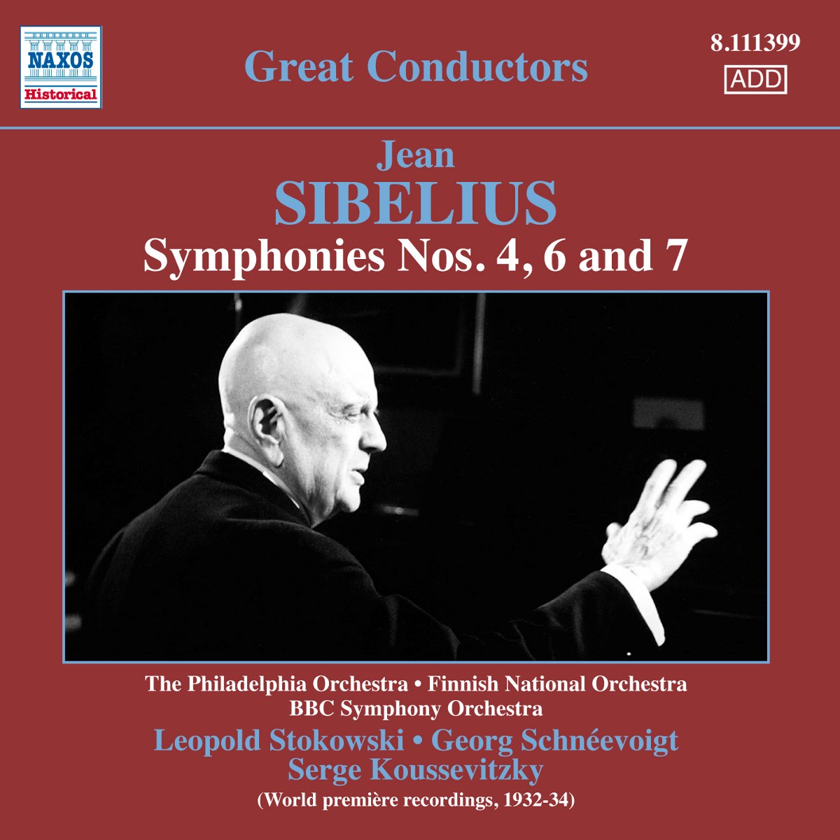 Afbeelding van The Philadelphia Orchestra, Finnish National Orchestra, BBC Symphony Orchestra - Sibelius: Symphonies Nos. 4, 6 & 7