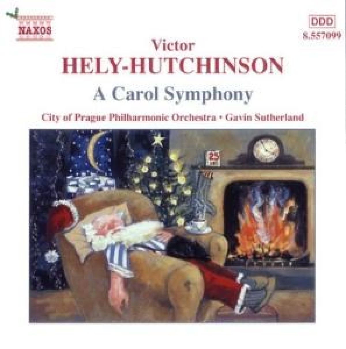 Afbeelding van City Of Prague Philharmonic Orchestra, Gavin Sutherland - Hely-Hutchinson: A Carol Symphony