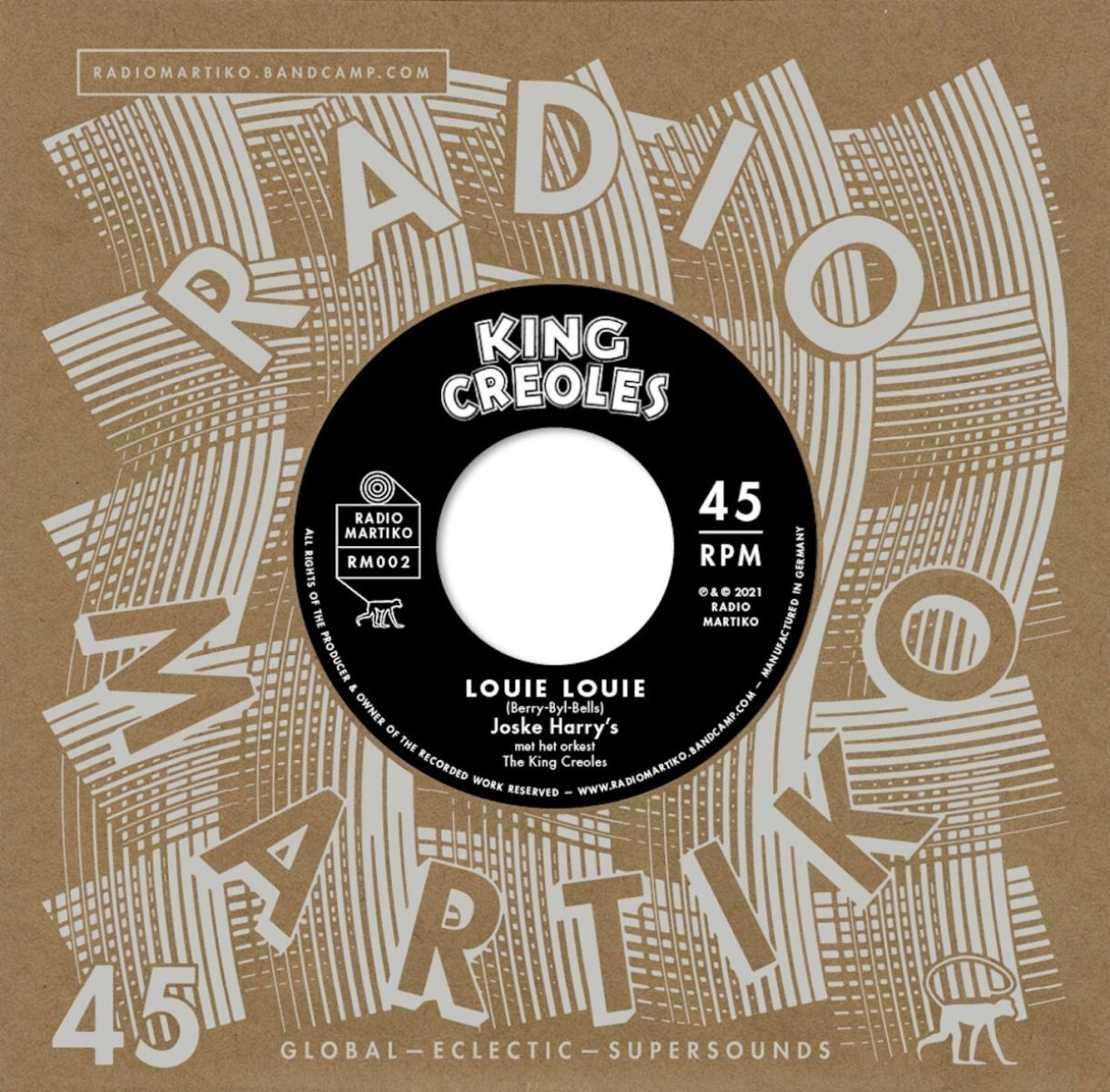 Afbeelding van Joske Harry's / Burt Blanca & The King Creoles - Louie Louie / Taboo '69