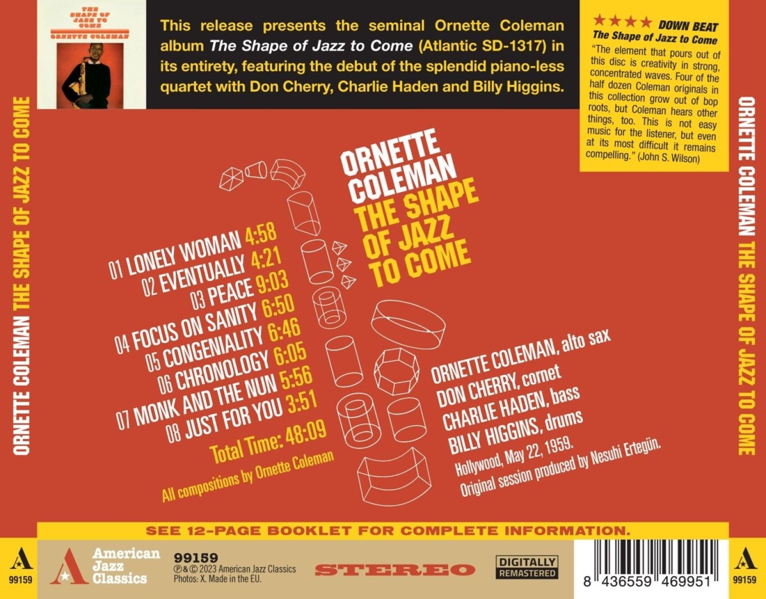 Afbeelding van Ornette Coleman - The Shape Of Jazz To Come