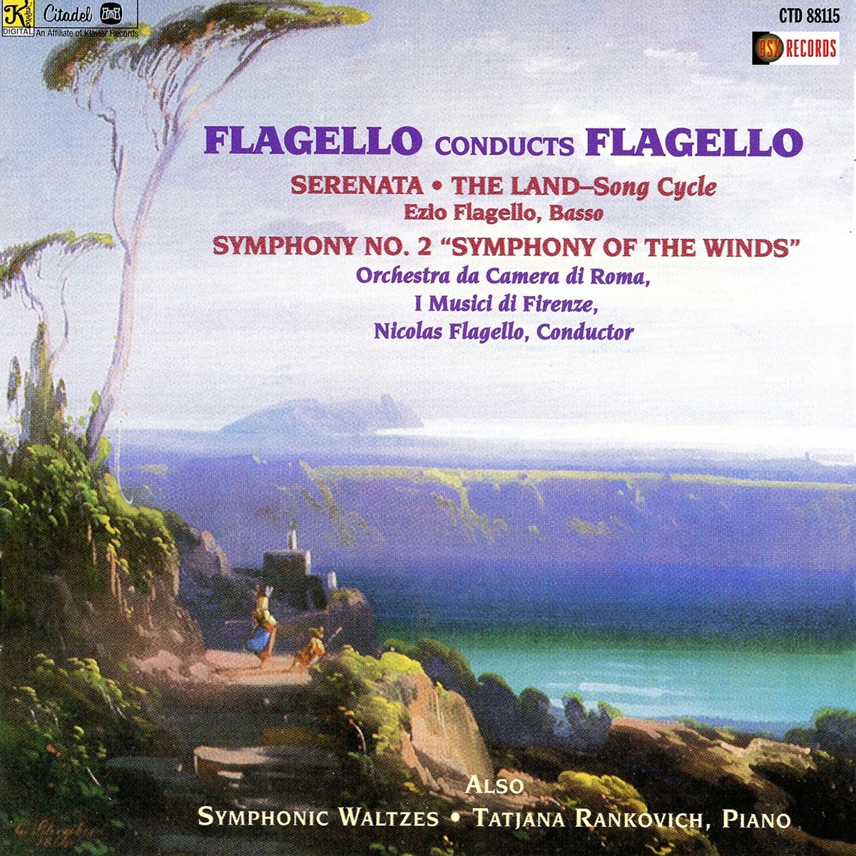 Afbeelding van Nicolas Flagello - Flagello Conducts Flagello: The Land | Serenata | Symphony No.2
