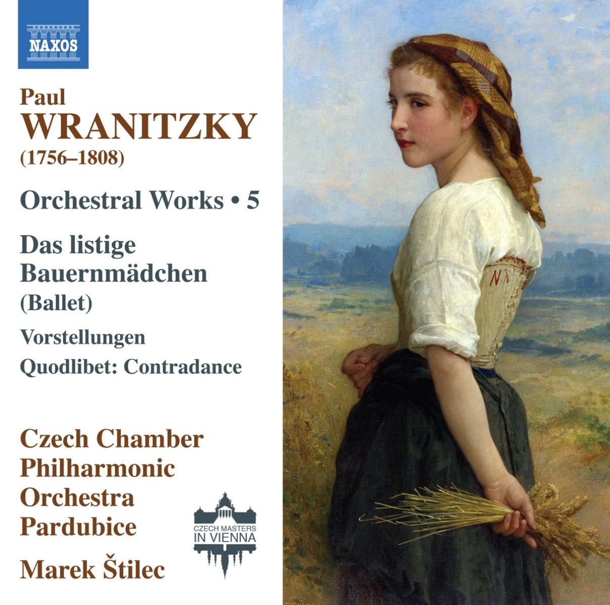 Afbeelding van David Matousek, Czech Chamber Philharmonic Orchestra, Marek stilec - Wranitzky: Orchestral Works, 5