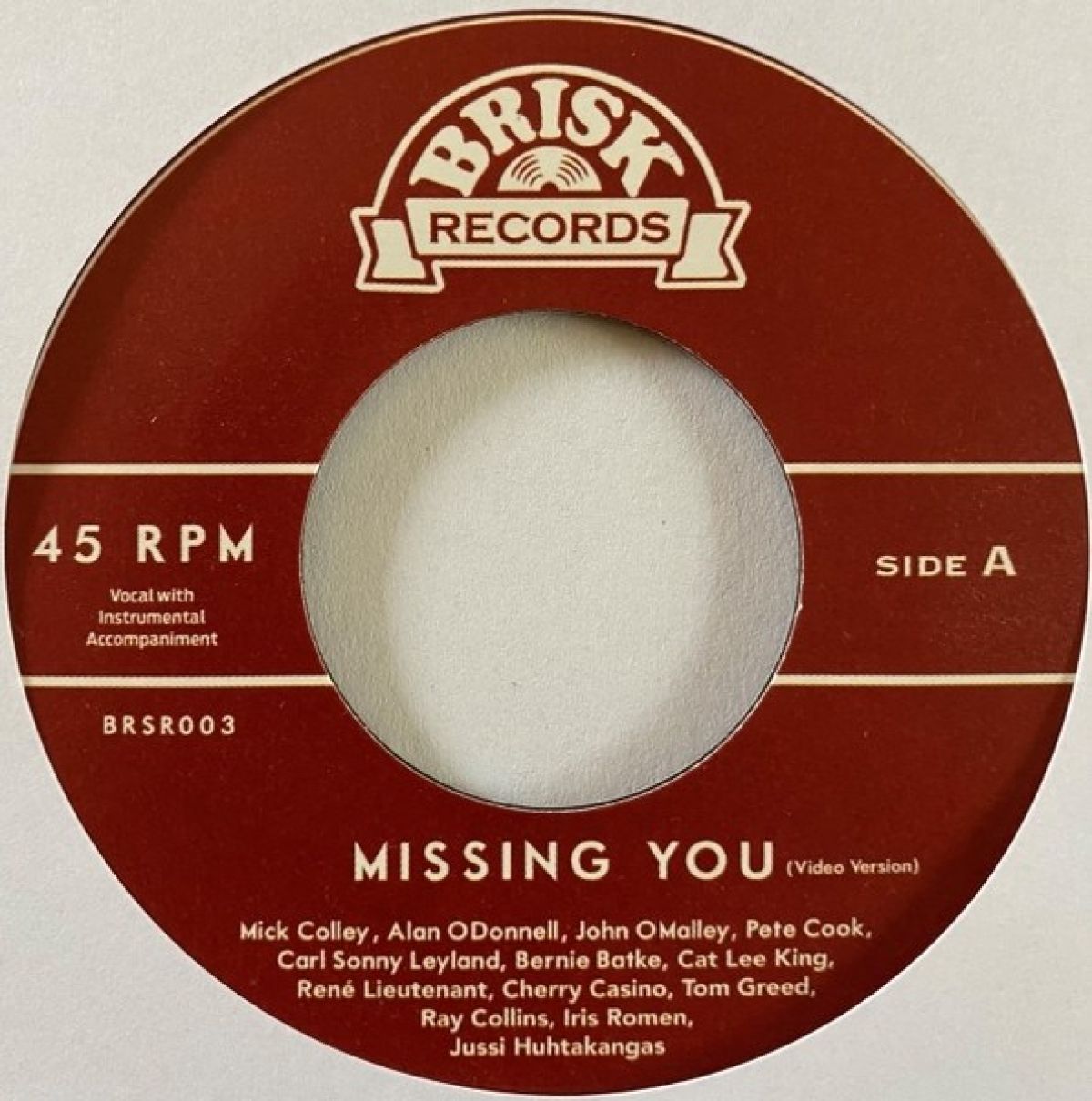 Ray Collins And Friends - Missing You